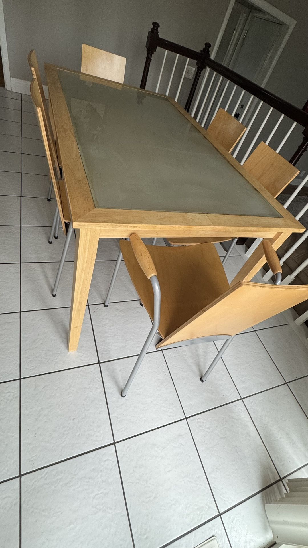 IKEA Kitchen Table With Six Chairs