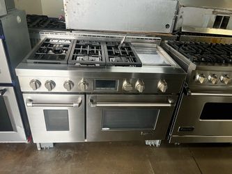 JENN AIR 48”WIDE ALL GAS RANGE STOVE STAINLESS STEEL