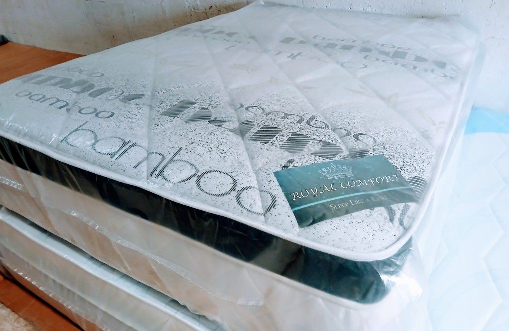 $200 Queen Pillow Top Mattress And Box-spring Brand New Free Delivery Same Day 