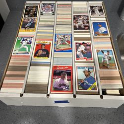 5000ct Box Full Of 1980s-90s Baseball Cards