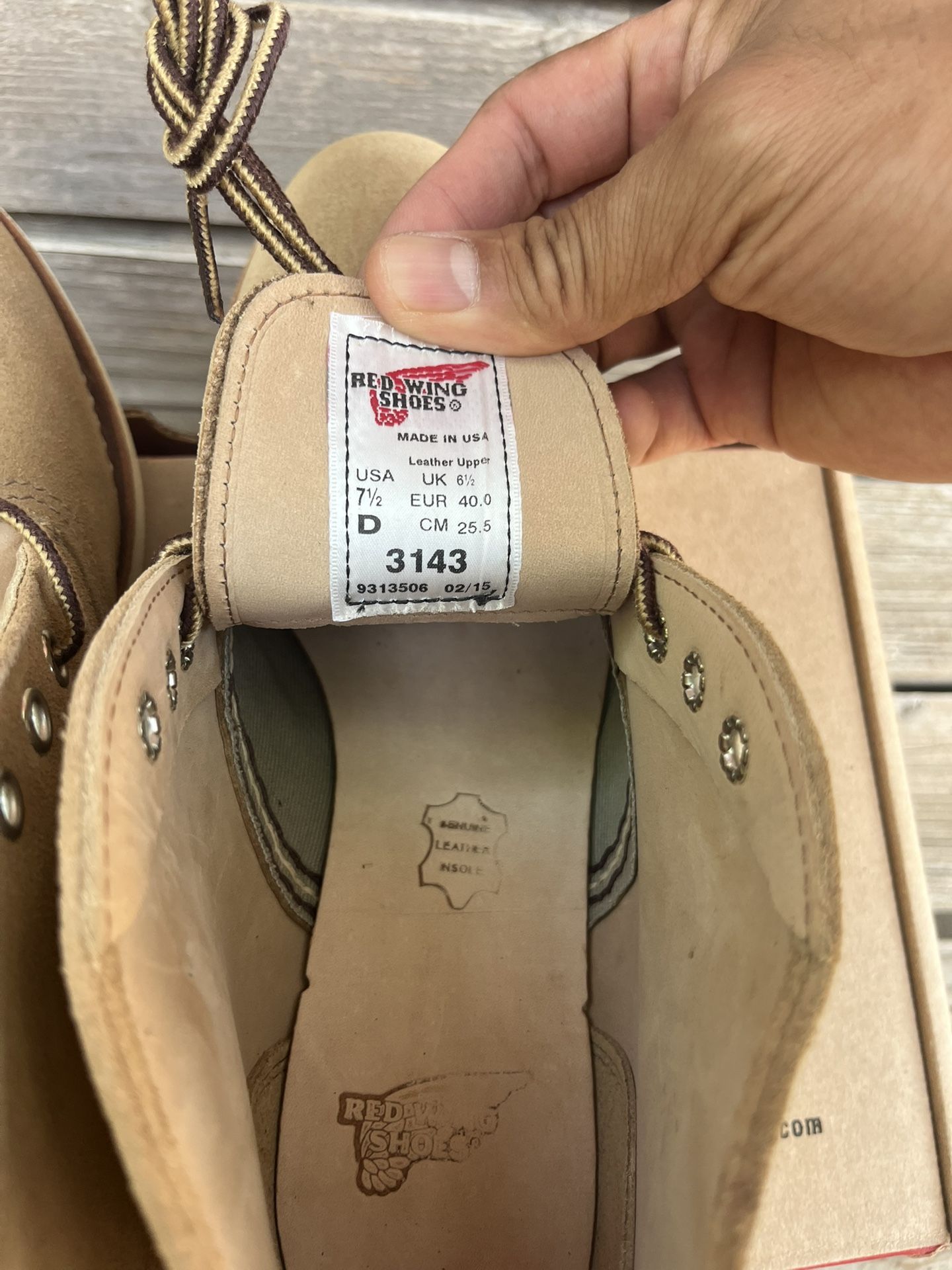 Chaussures Red Wing 3143 - Couleur Sand/Mohave - Cuir Haute Qualité - Style Workwear