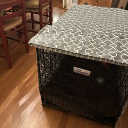 Large Dog Crate LIKE NEW:Mid-west 36 Inch Dog Crate With Cover