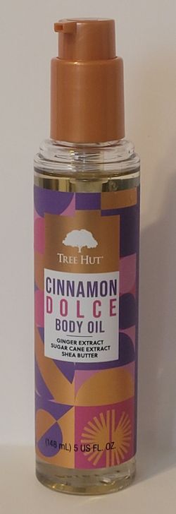 BathTree Hut Cinnamon Dolce Limited Edition Body Oil - 5 oz (With Cap)