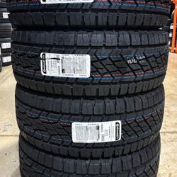 (4) - LT285/60/20 Continental TerrainContact All Terrain Tires