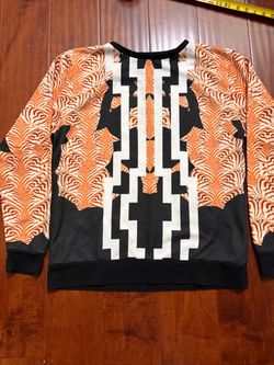 Rare Marcelo Burlon County of Milan Tiger Geometric Sweatshirt Men’s M Made EU