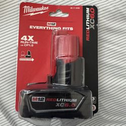 Milwaukee M12 12-Volt Lithium-Ion XC Extended Capacity 6.0Ah Battery (Negotiable)