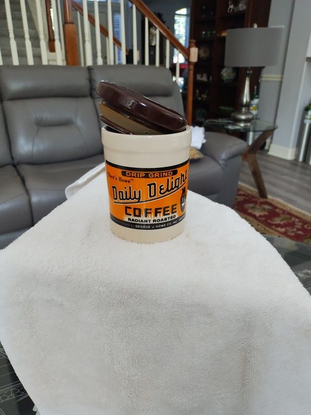 Vintage "Daily Delight" Coffee Cannister