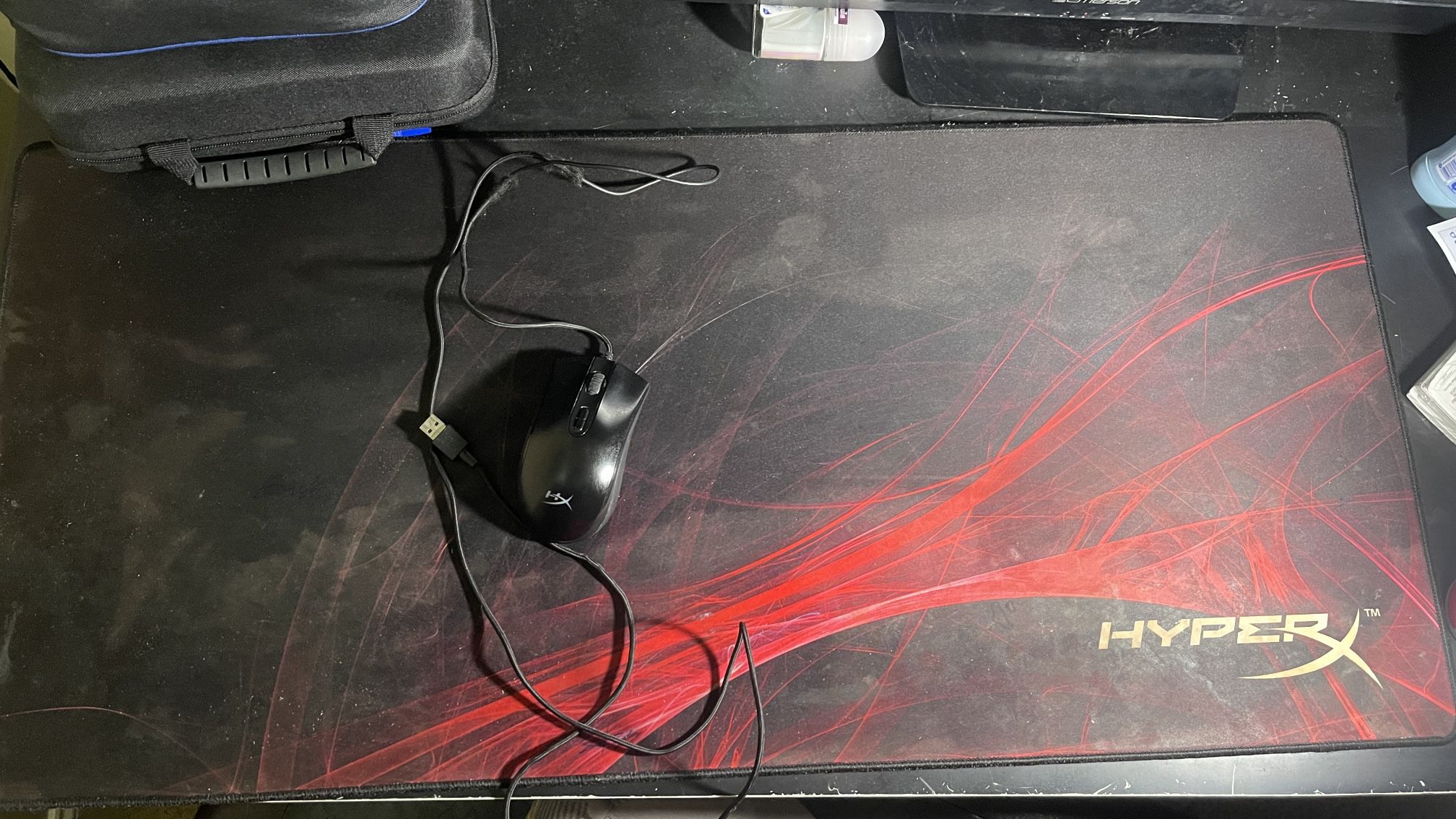 Large HyperX Mouse Pad And RGB HyperX Mouse