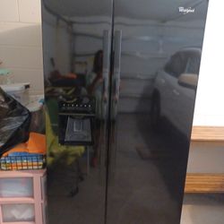 Black Whirlpool Fridge 