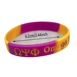 Omega Psi Phi Silicon Bracelet 