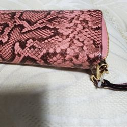 Michael Kors Coral Snake Skin Wallet