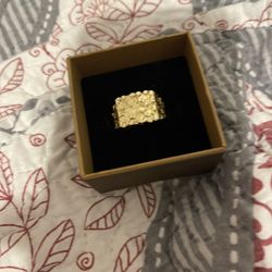 Gold Nugget Ring 
