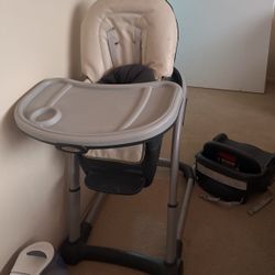 High Chair With Booster Seat 