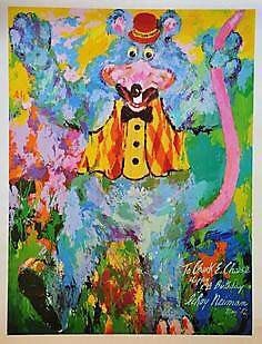 Leroy Neiman Signed May 1982 "Chuck-E-Cheese" Poster