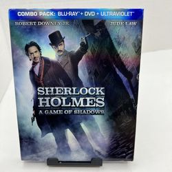 Sherlock Holmes: A Game of Shadows (Blu-ray/DVD, 2012, 2-Disc Set) w/ Slipcover