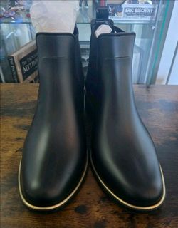 Kate Spade New York STAR Rubber Carry Over  Rain Bootie Black Size 8 B