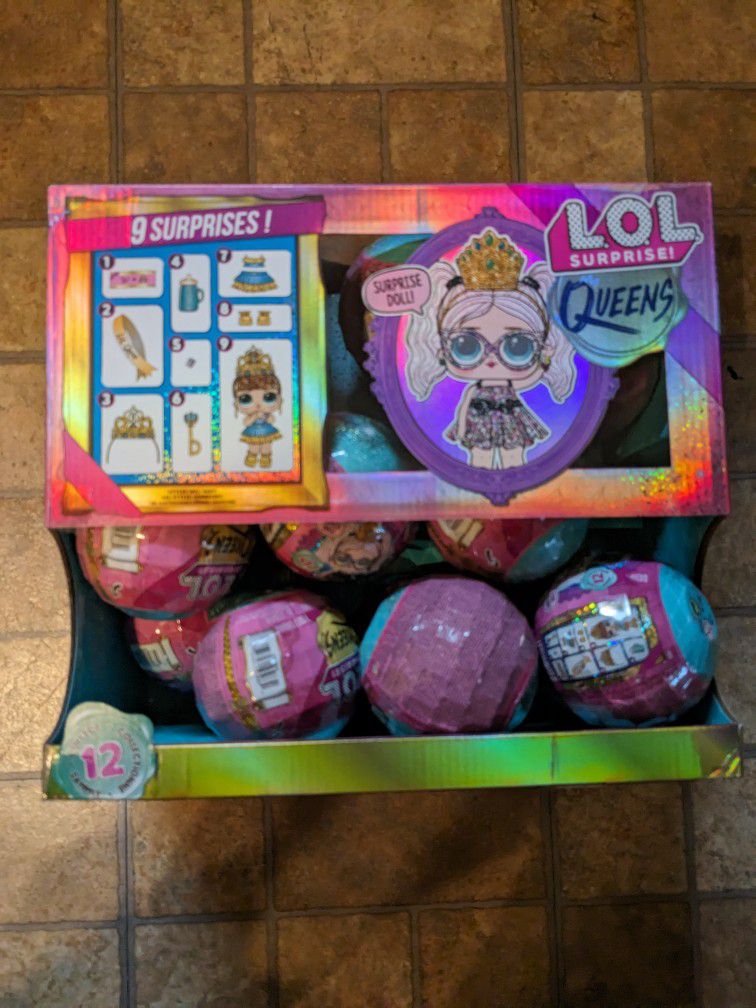  LOL Surprise Ball Toys Queens Kids Dolls CASE BOX - PACK OF 12 BALL🆕SEALED‼️