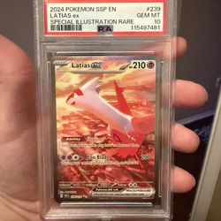 Surging Sparks Latias Special Illustration Rare #239 PSA10