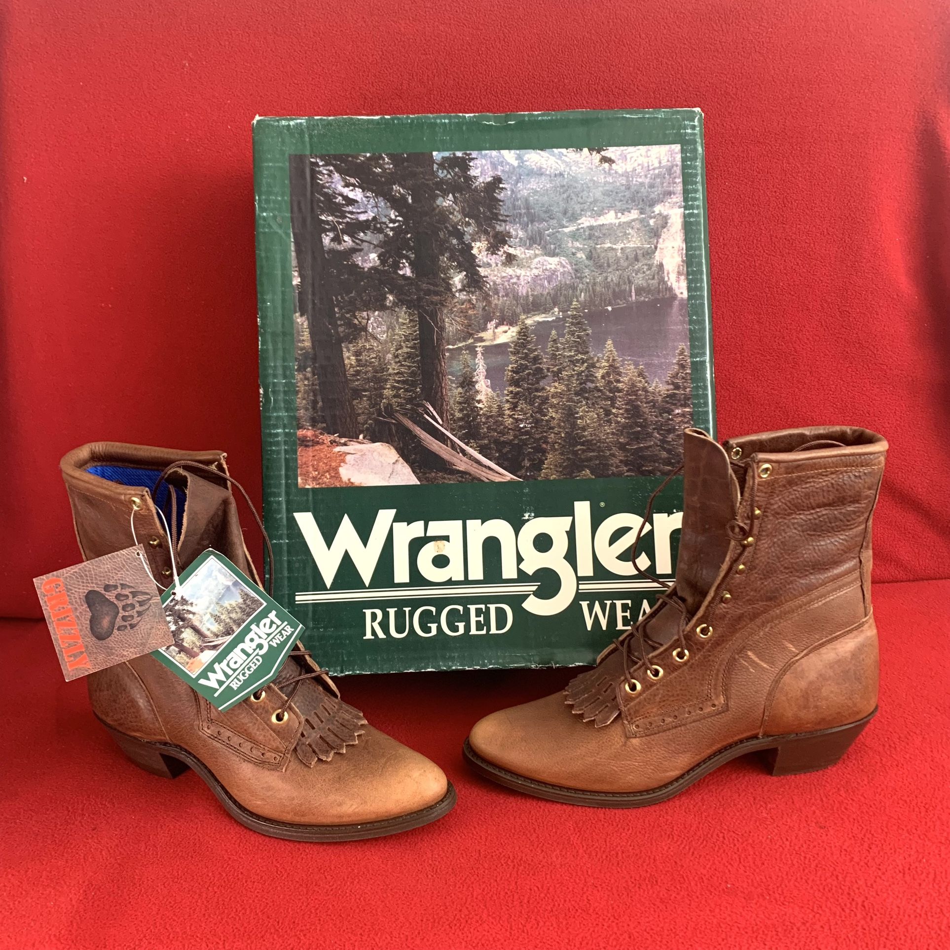Women's leather western boots Wrangler 10 M
