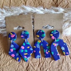 Boho Polymer Clay Earrings