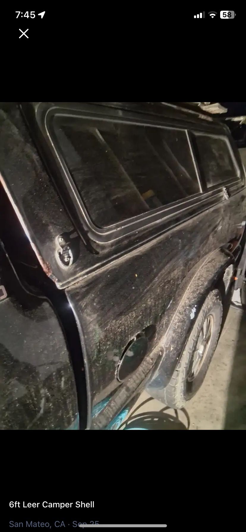 LEER CAMPER SHELL. GOOD CONDITION. 