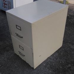 Metal Two Drawer Legal Filing Cabinet