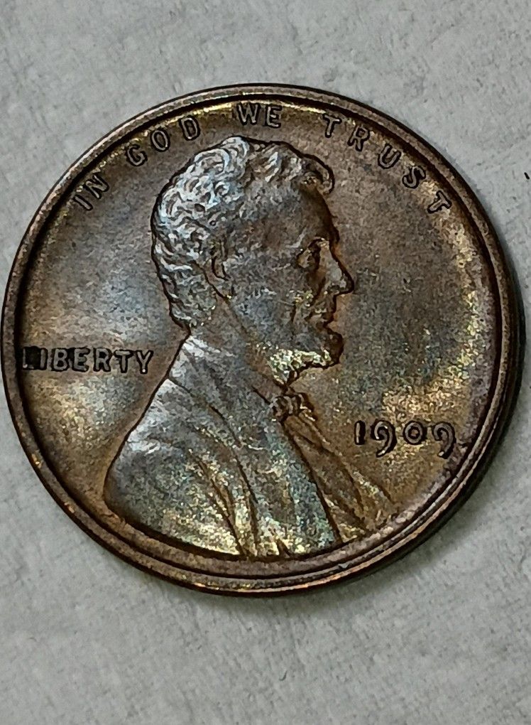 1909 VDB Lincoln PROOF Wheat Penny AU