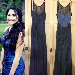 Royal blue prom dress