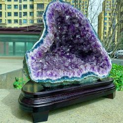47.22LB Restoration of Natural Amethyst Cave Quartz Cluster Crystal Church