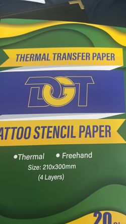 Tattoo stencil paper, thermal transfer paper