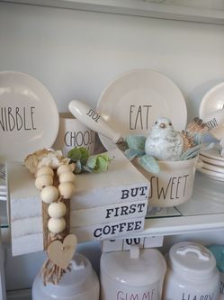 Farmhouse books perfect with rae dunn