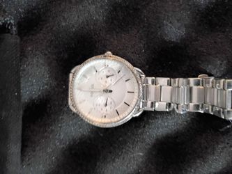 Fossil Silver-Tone Chronograph Watch