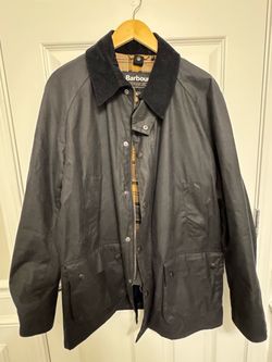 BARBOUR ASHBY WAXED JACKET – NAVY – XL