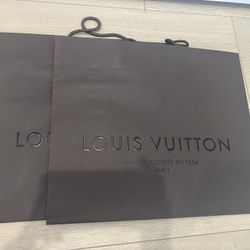 Louis Vuitton Paper Shopping Gift Bags (lot of 2)