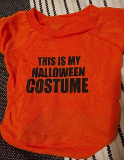 PET T-SHIRT HALLOWEEN COSTUME HUMOUROUS, COTTON, BRAND NEW