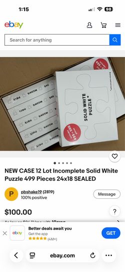 Solid white puzzle