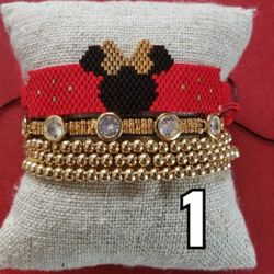 Minnie Mouse Bracelet Set