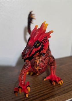Schleich Eldrador Creatures Lava Dragon Figure 2017 Red Orange Black
