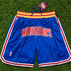 RARE EXCLUSIVE Color Way Just Don Warriors NBA Basketball shorts 