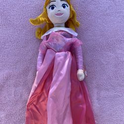 Ty Sparkle Disney Princess 16" AURORA Plush Doll Sleeping Beauty With Tag