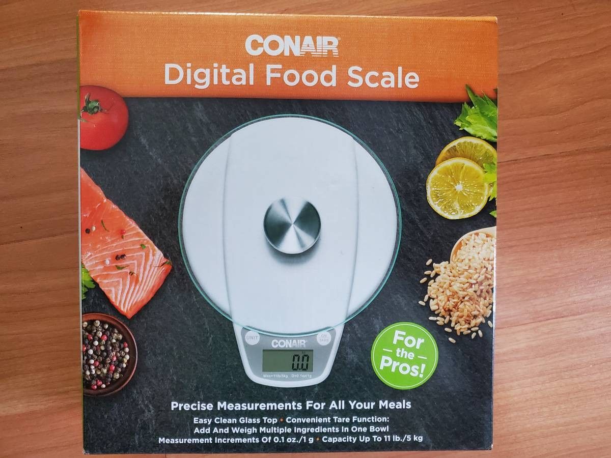 Conair digital food scale glass top
