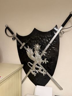 Shield Armor Knight Heavy Metal Wall Art 