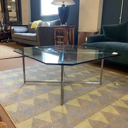 Octagonal Glass Coffee Table