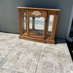 Smal Curio Cabinet, Glass Shelf  