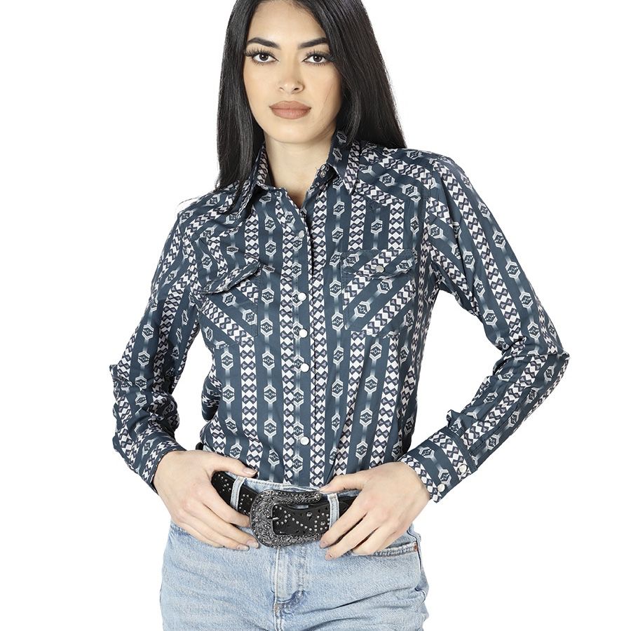 Woman Cowgirl Shirt El Señor De Los Cielos Brand- Camisa De Dama Vaquera Marca El Señor De Los Cielos