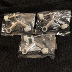 Set Of 3 National Hardware N830-122 Satin Nickel Hinge Pin Door Stop