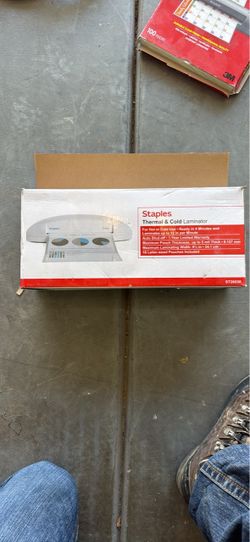 Staples Thermal & Cold Laminator with Scotch and Office Depot Laminating Pouches