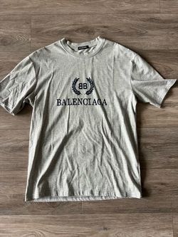Balenciaga BB Logo Gray T-Shirt XL