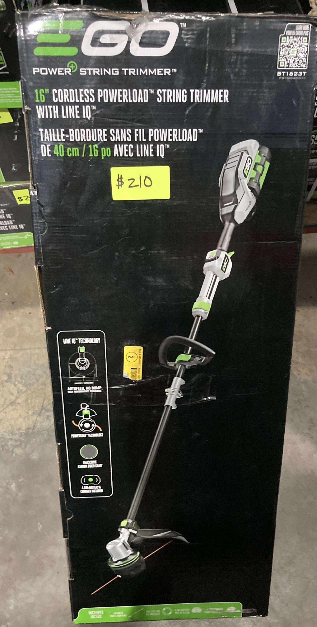 Ego 16in Cordless String Trimmer With Line IQ