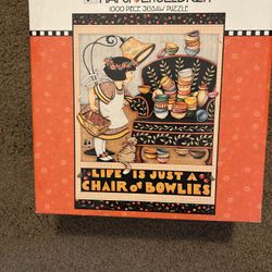 MARY ENGELBREIT 1,000-Piece Jigsaw Puzzle, “Life Is Just A Chair Of Bowlies,” By CEACO